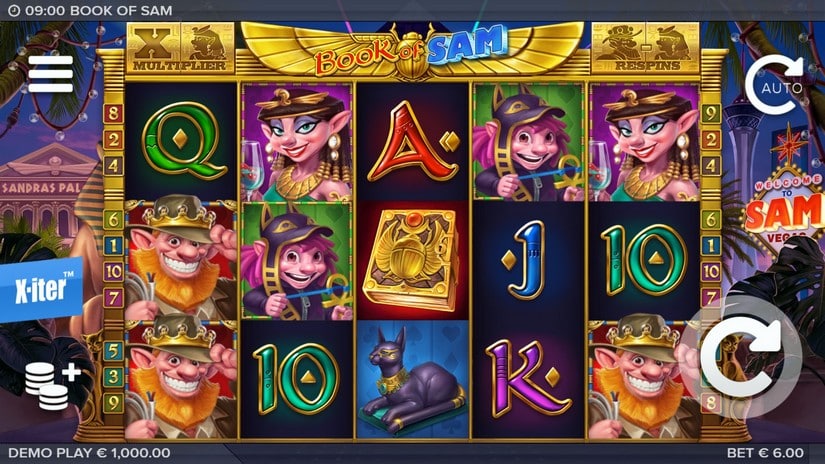Book of Sam slot screen 1
