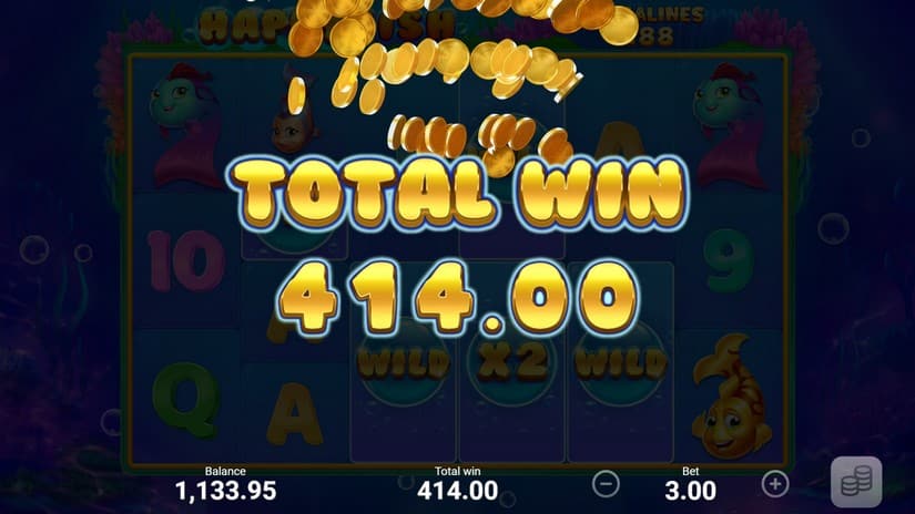 Happy Fish slot screen 6