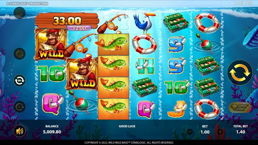 Wild Wild Bass slot screen 3
