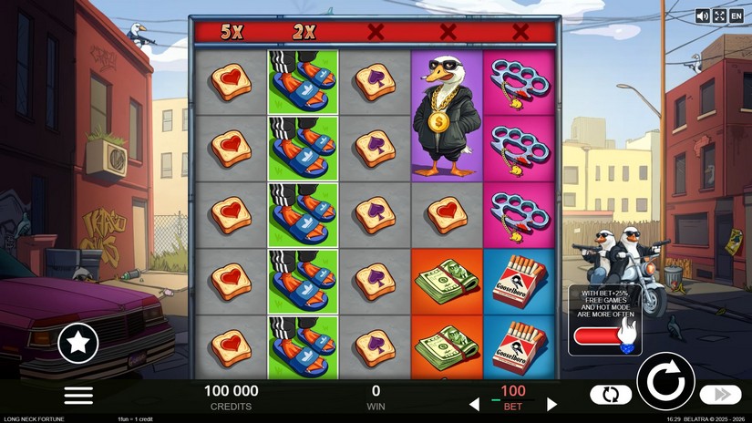 Long Neck Fortune slot screen 1