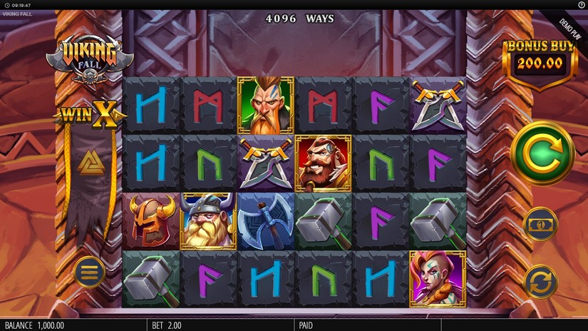 Viking Fall slot screen 1