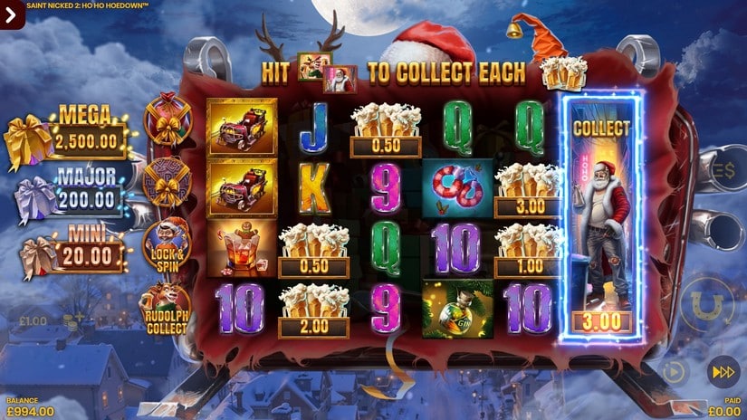 Saint Nicked 2 slot screen 4