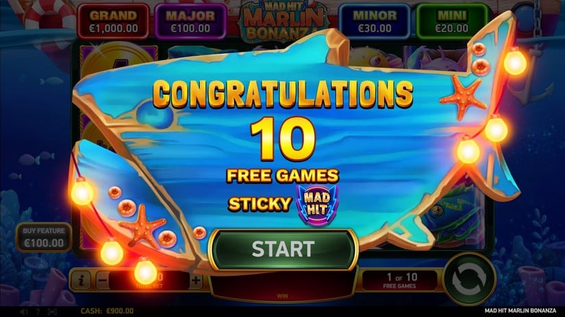 Mad Hit Marlin Bonanza slot screen 3