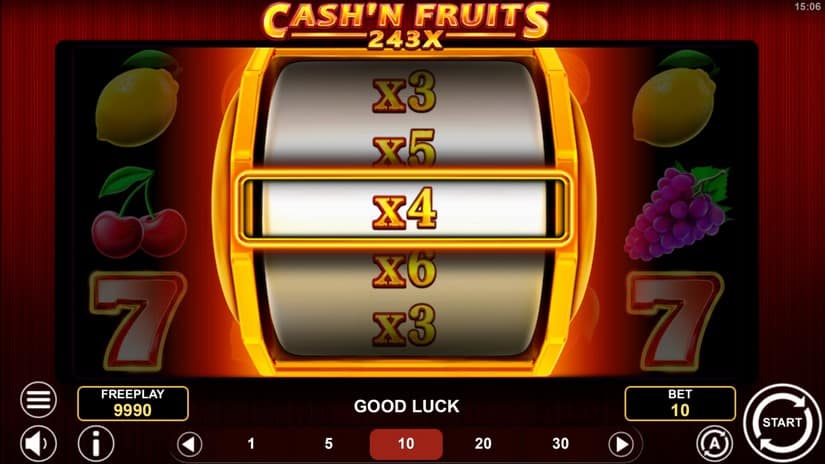 Cash’n Fruits 243 X slot screen 2