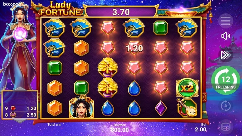 Lady Fortune slot screen 4