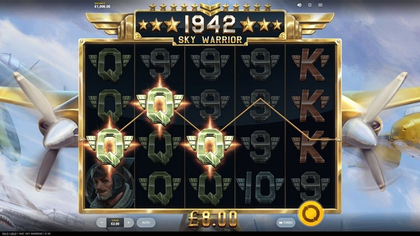 1942: Sky Warrior slot screen 2