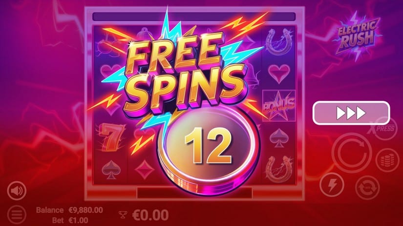 Electric Rush slot screen 2