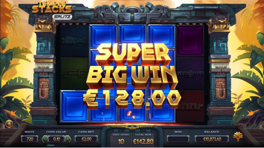 Temple Stacks slot screen 6