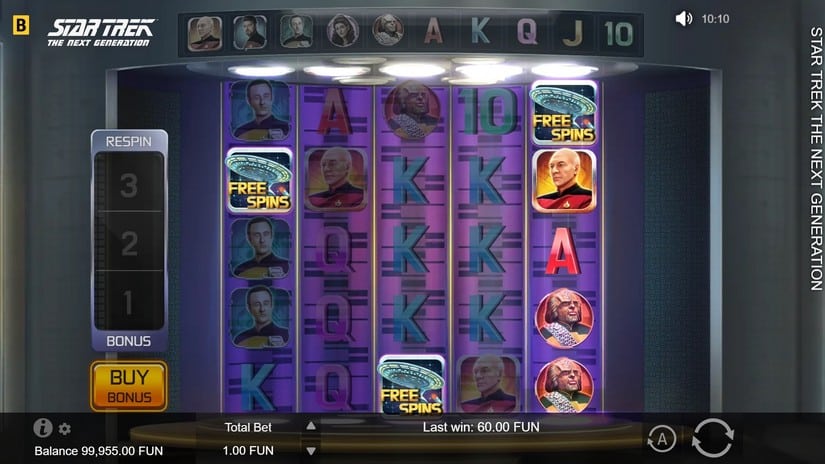 Star Trek The Next Generation slot screen 5