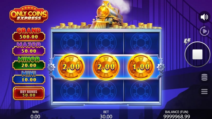 Only Coins Express slot screen 2