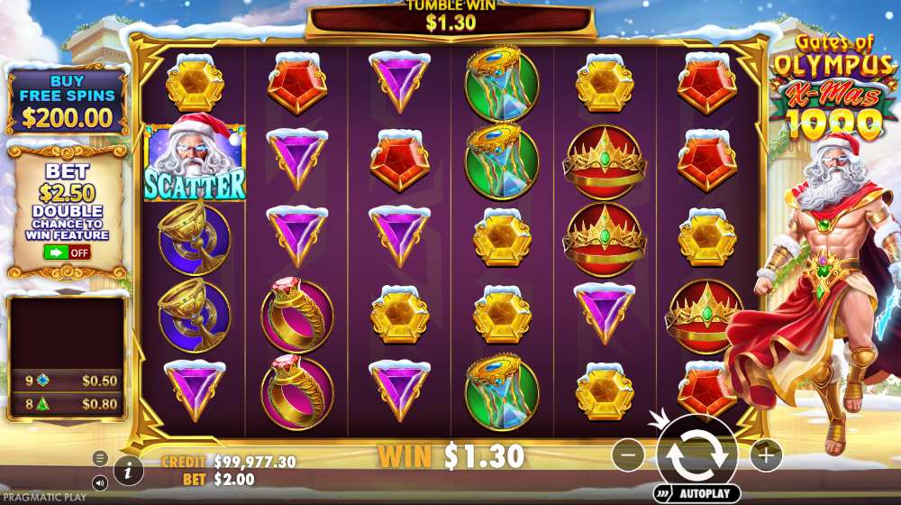 Gates of Olympus Xmas 1000 game review