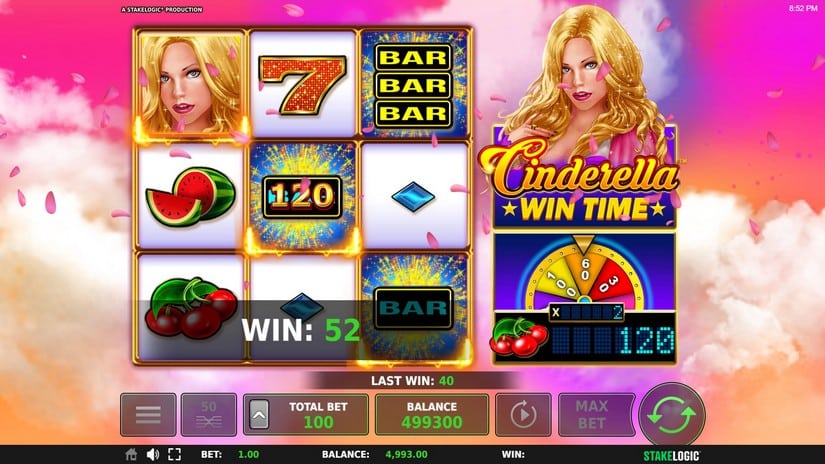 Cinderella Wintime slot screen 4