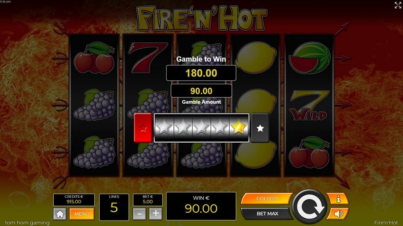 Fire’n’Hot slot screen 3