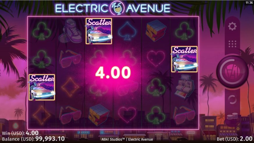 Electric Avenue slot screen 3