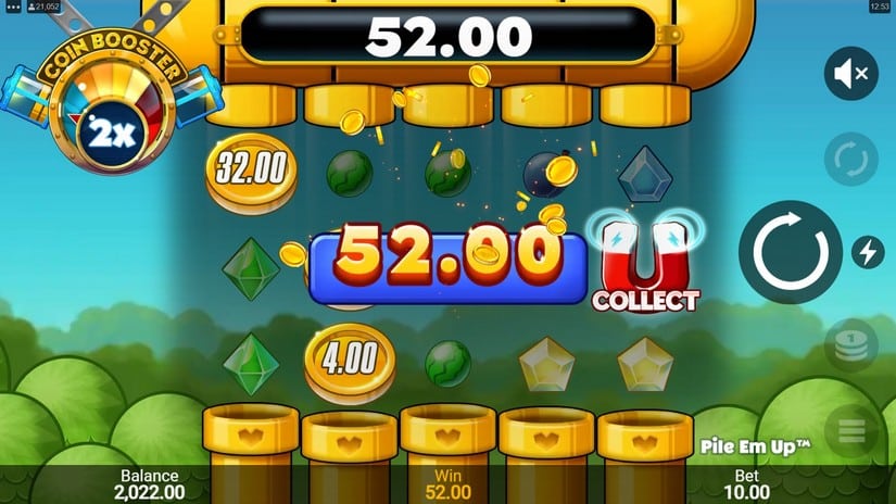 Pile ‘Em Up slot screen 2