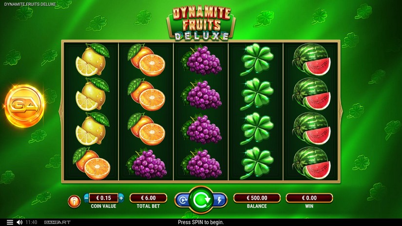 Dynamite Fruits Deluxe slot screen 1