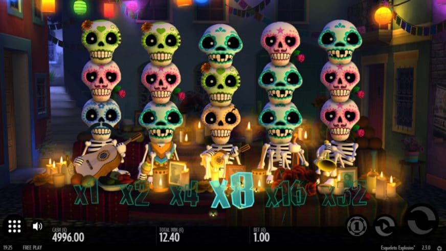 Esqueleto Explosivo slot screen 2
