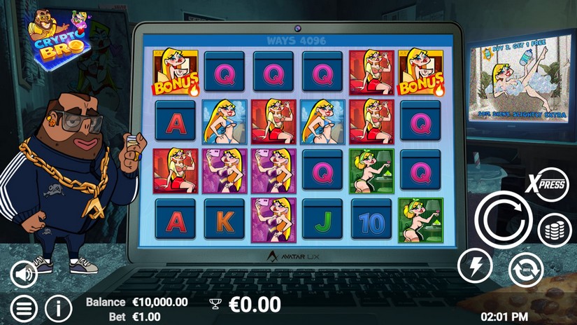 Crypto Bro slot screen 1