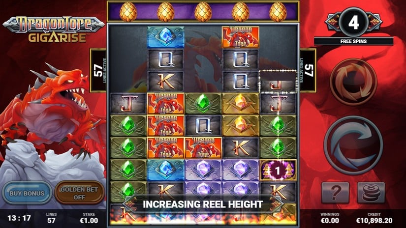 Dragon Lore Gigarise slot screen 5