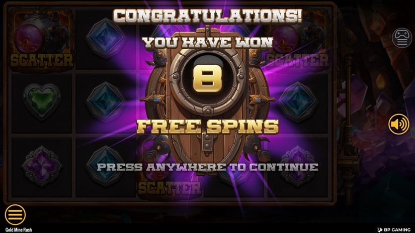 Gold Mine Rush slot screen 3