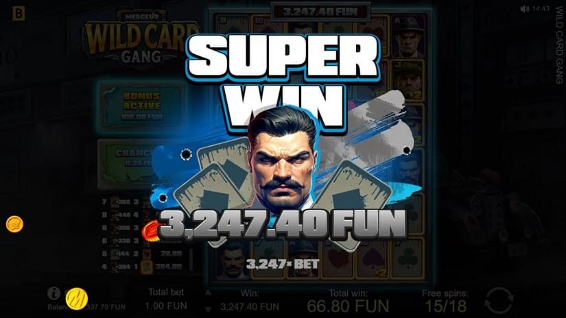 Wild Card Gang slot screen 6