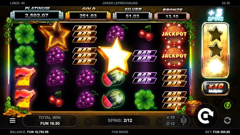 Joker Leprechauns slot screen 5