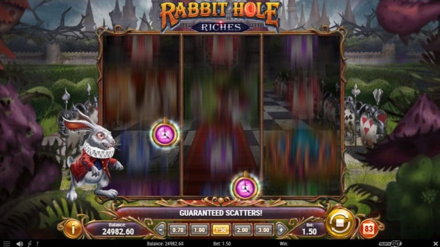 Rabbit Hole Riches slot screen 2