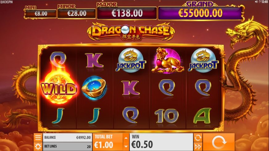 Dragon Chase slot screen 2