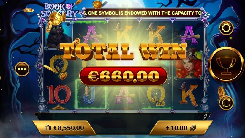 Book of Sorcery slot screen 5