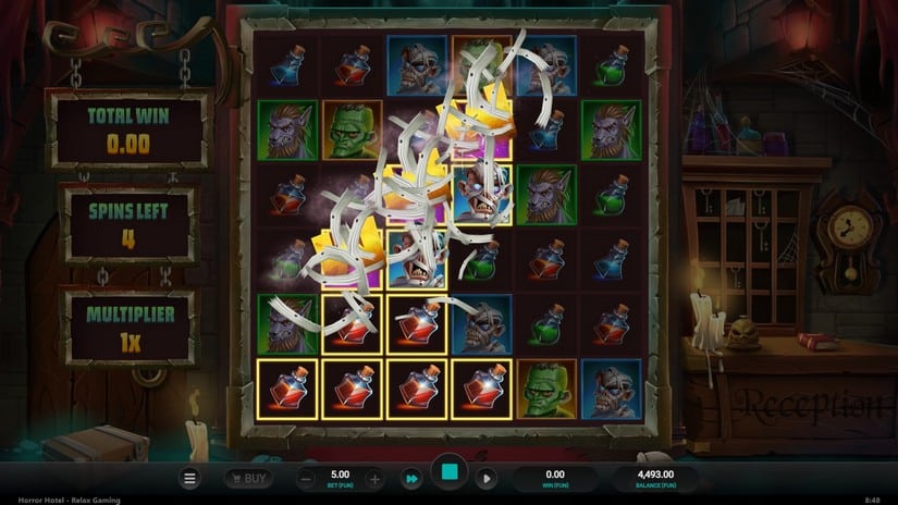 Horror Hotel slot screen 5