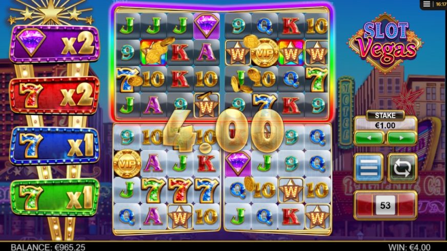 Slot Vegas Megaquads slot screen 2