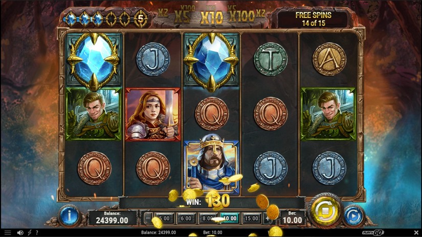 Diamonds of the Realm slot screen 6