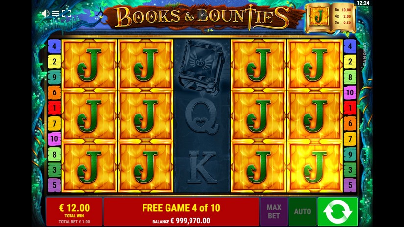 Books and Bounties slot screen 8