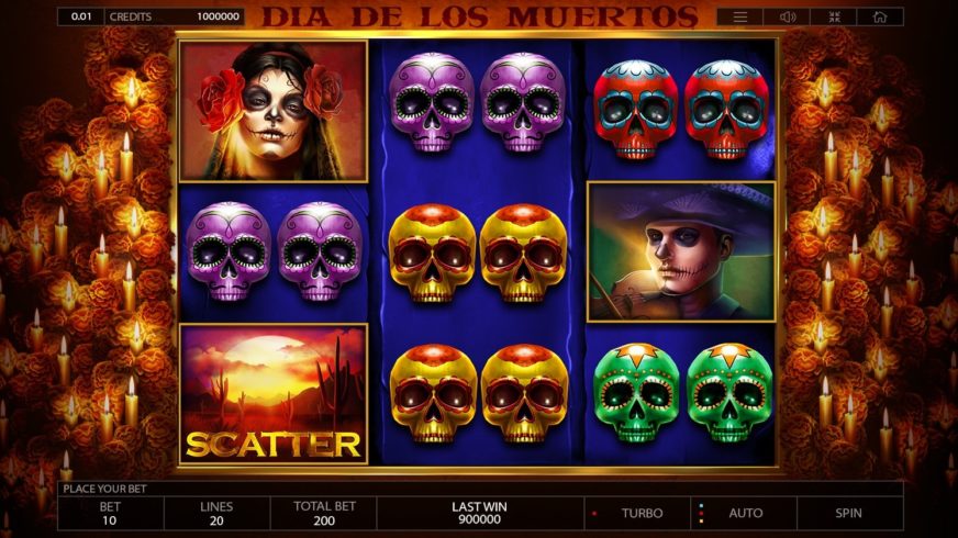 Dia de Los Muertos slot screen 2