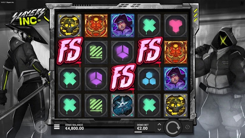 Slayers Inc slot screen 2