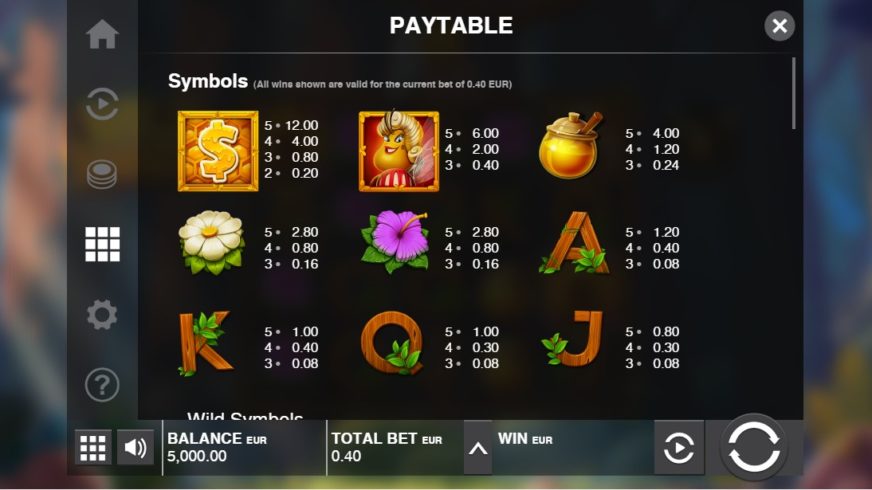 Wild Swarm slot screen 2