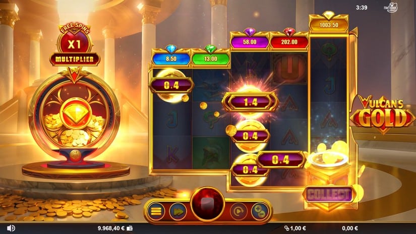 Vulcan’s Gold slot screen 4