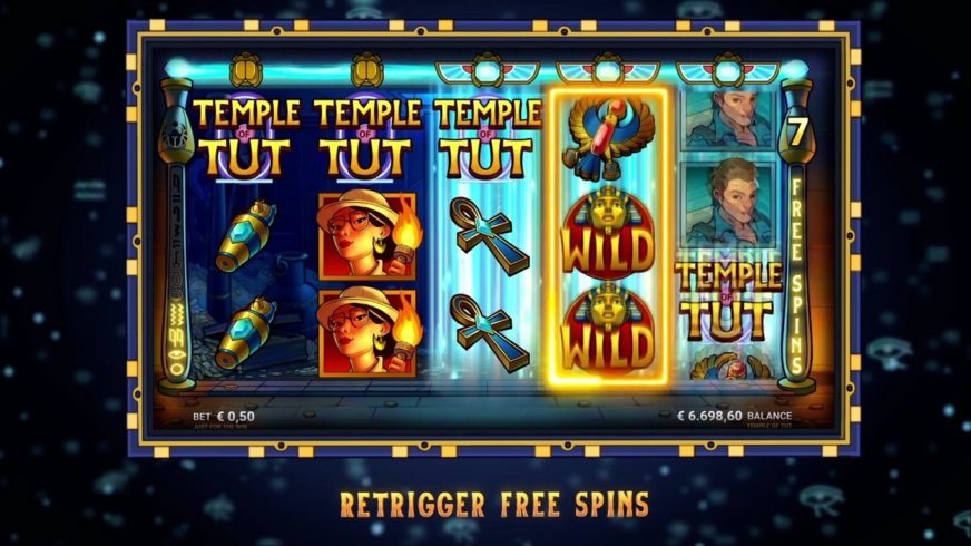 Temple of Tut slot screen 1