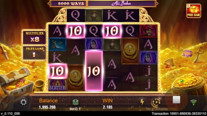 Ali Baba slot screen 5