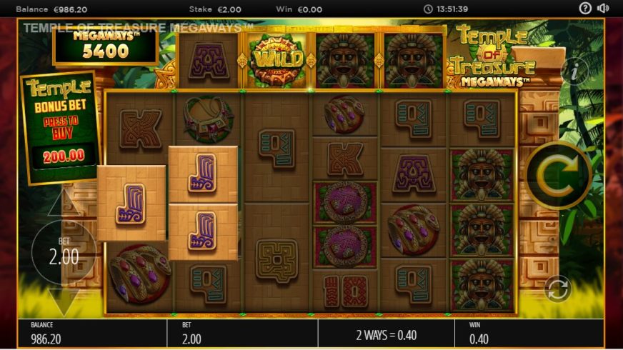 Temple of Treasures MegaWays slot screen 3