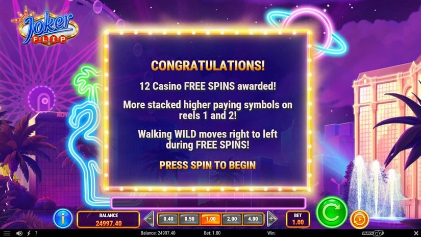 Joker Flip slot screen 3