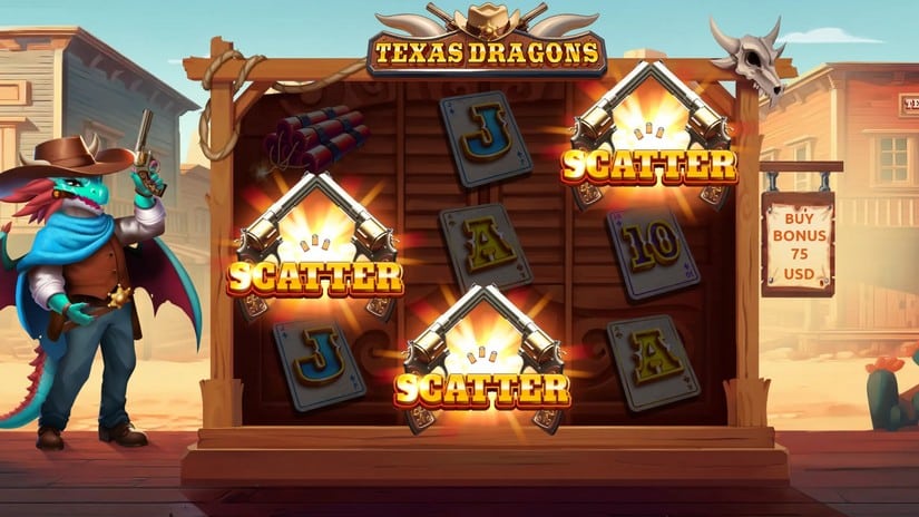 Texas Dragons slot screen 2