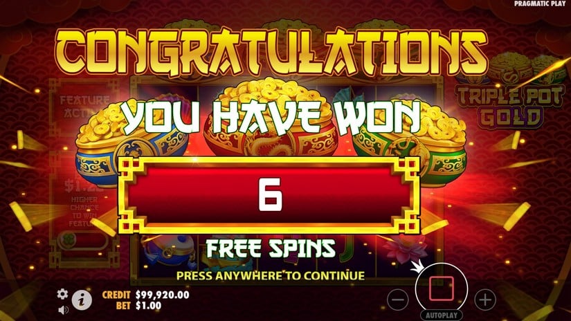 Triple Pot Gold slot screen 2