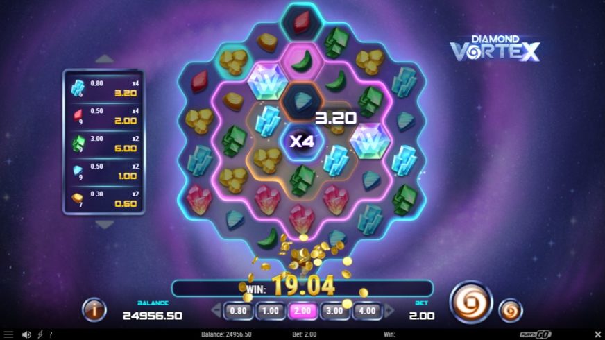 Diamond Vortex slot screen 3
