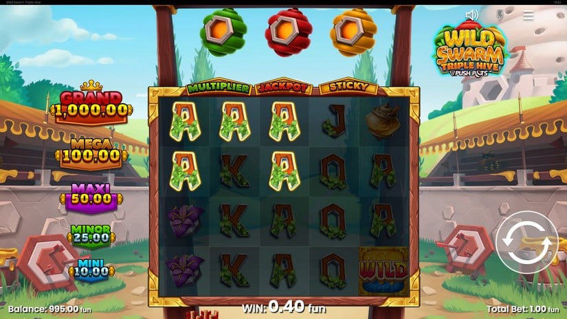 Wild Swarm Triple Hive slot screen 2