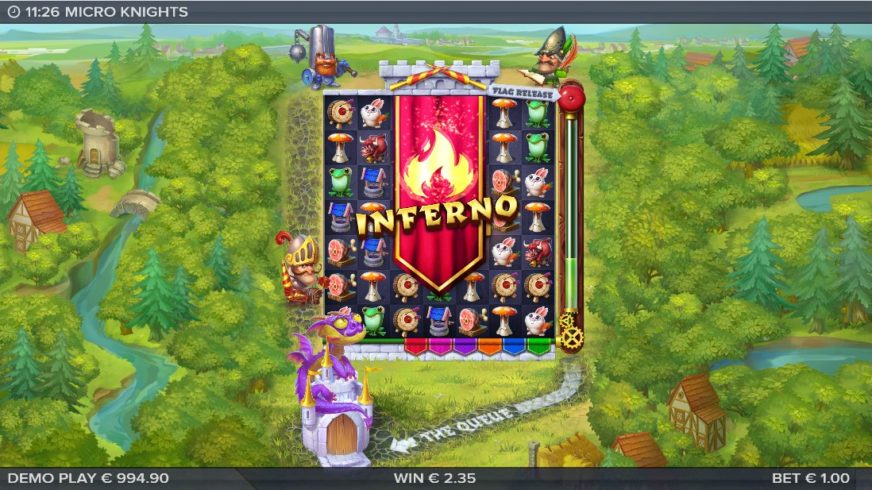 Micro Knights slot screen 3