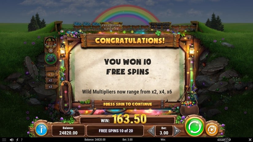 Shamrock Miner slot screen 6