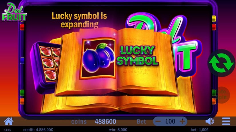 Del Fruit slot screen 3