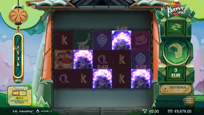 KokeshiPop slot screen 2