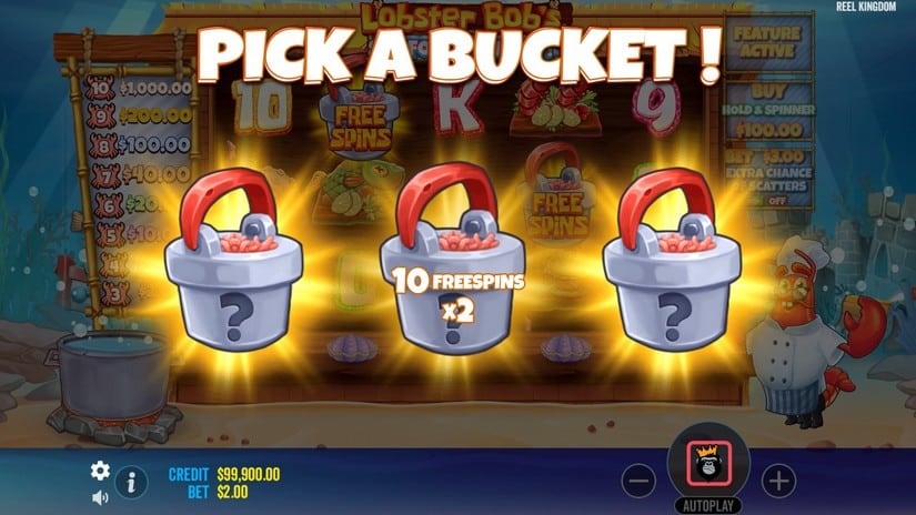 Lobster Bob’s Sea Food and Win It slot screen 3